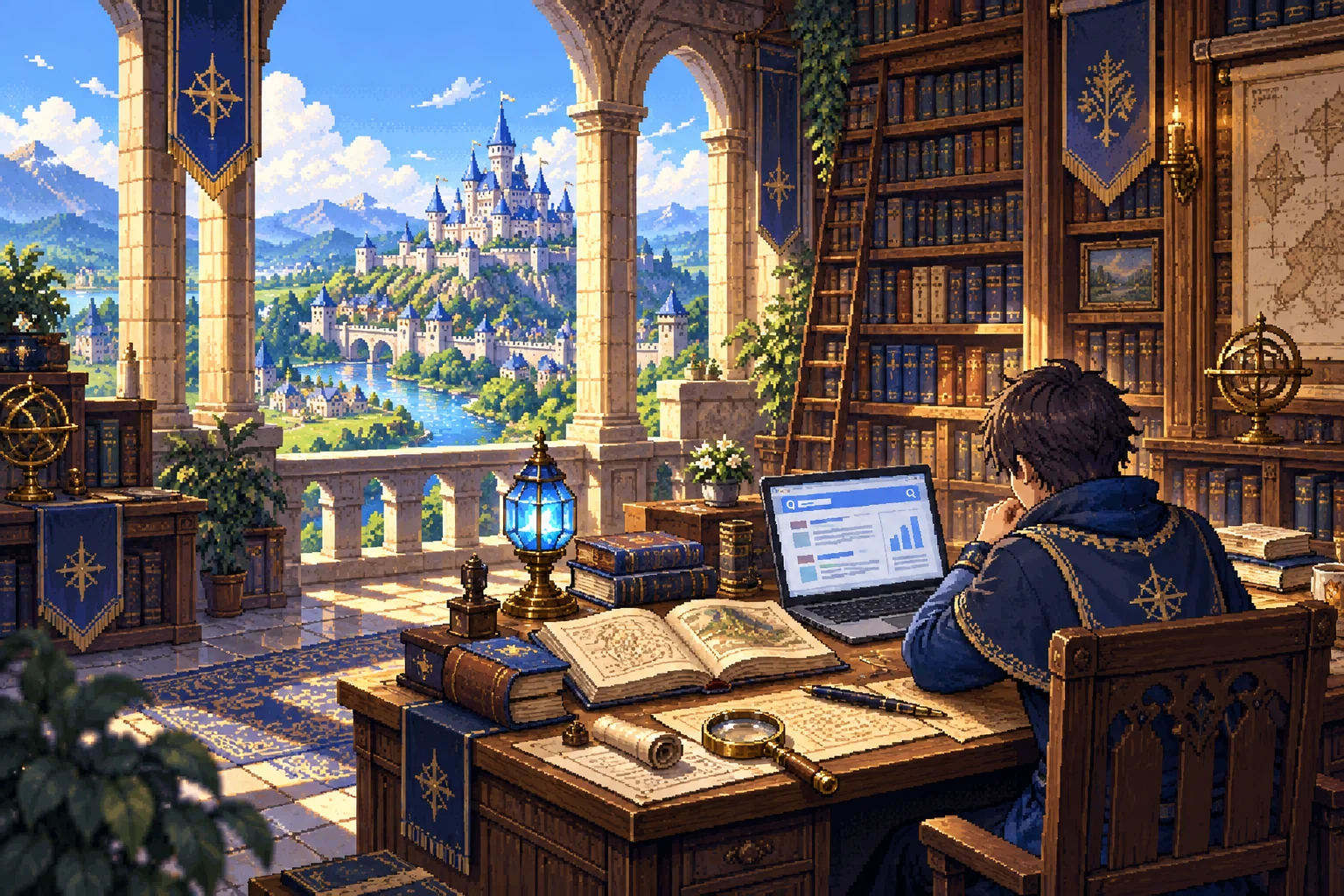 Web集客の知識を集める、ドット絵の図書室