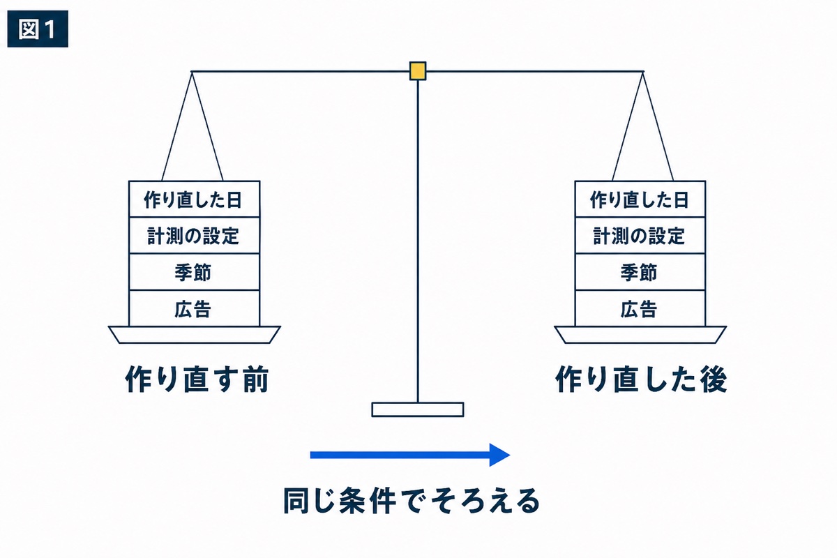 図解：反応の変化は、何と比べれば分かるのか